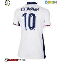 Ženske Nogometnih dresov Anglija Jude Bellingham #10 Domači EP 2024 Kratki rokavi